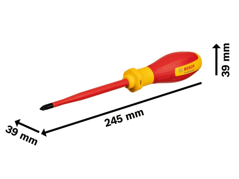 BOSCH Șurubelniță PZ2 x 125 mm izolată până la 1000 V