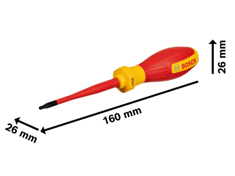 BOSCH Șurubelniță TX10 x 75 mm izolată până la 1000 V