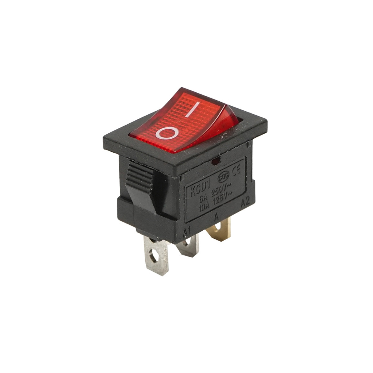 Buton intrerupator on-off 125V/10A-250V/6A cu 3 pini, Cod: BK77243, Brand: BRECKNER GERMANY