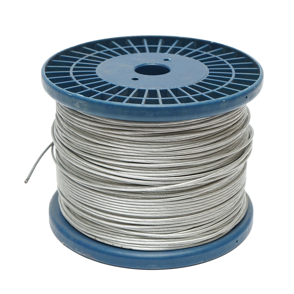 Cablu otel galvanizat fi 2mm, foc 1x19, sarcina maxima 80Kg, 250m/rola, greutate 4.8Kg, Cod: DISSW39