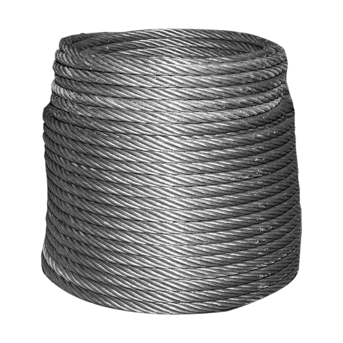 Cablu troliu otel 6x25 fi 11mm batut 0,7kg/1m cu inima metalica 60m/rola, DISCT11-60