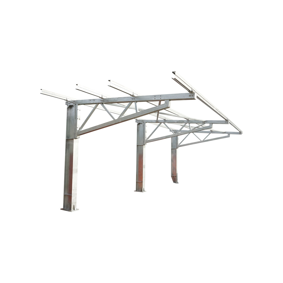 Carport 2 masini cu sistem, structura prinderi panouri solare fotovoltaice(660W) 9.24KW, Cod: BK69626, Brand: BRECKNER GERMANY