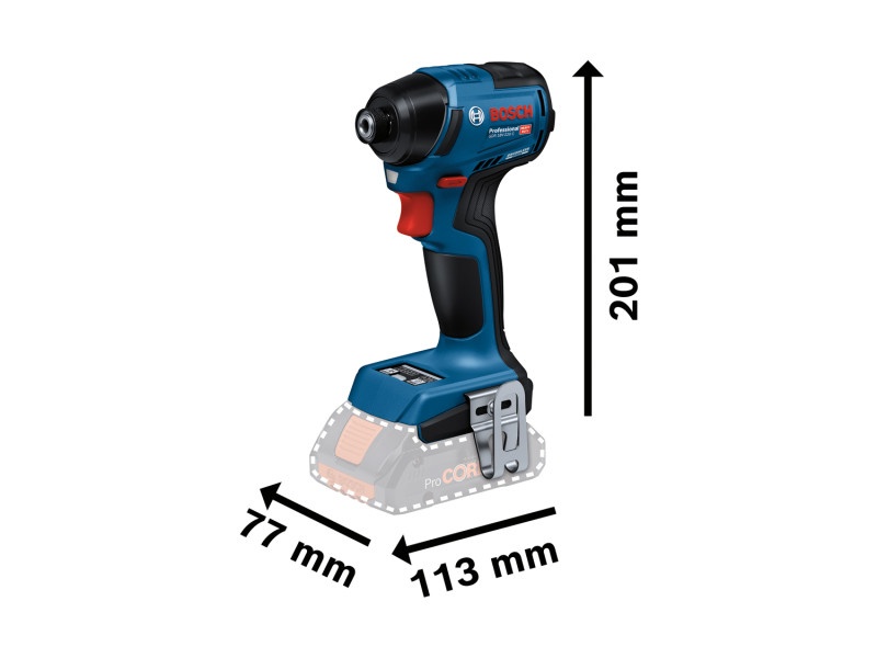 Cheie BOSCH cu impact fără fir GDR 18V-220 C (fără acumulator și încărcător) 220 Nm - 1 | YEO