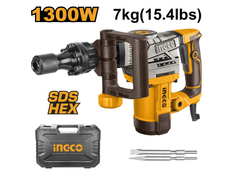 Ciocan de demolare INGCO 20 J 1300 W SDS-Hex