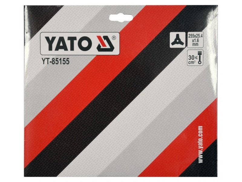 Cuțit cu ac și nas YATO cu trei vârfuri 255 x 25,4 x 1,6 mm - 1 | YEO