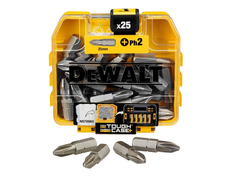 DEWALT Bitheads PH2 x 25 mm Cutie rezistentă (25 buc) - 2 | YEO