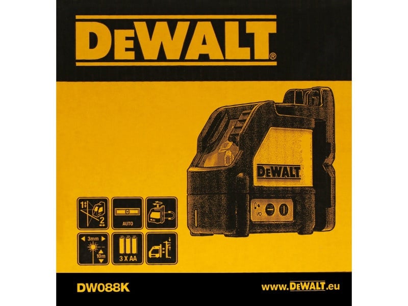 DEWALT Cross-line laser 3 x AA (roșu) DW088K