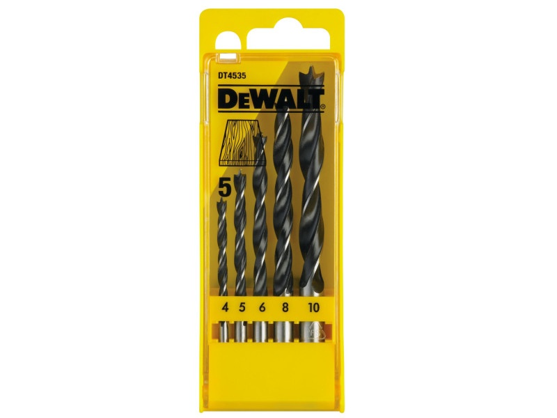 DEWALT Set de burghie pentru lemn 5 piese (4.0 - 10 mm) - 3 | YEO