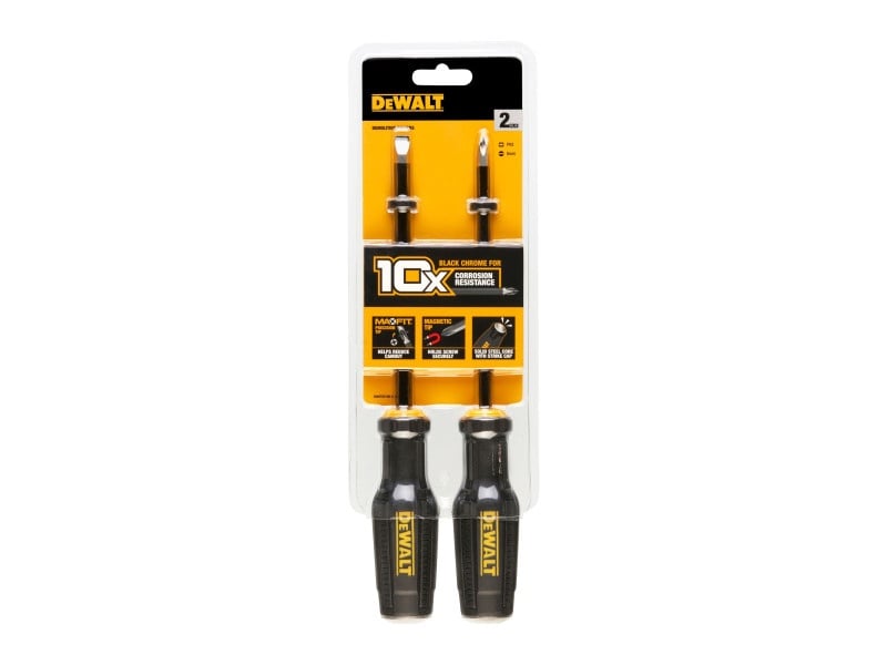 DEWALT Set șurubelnițe cu impact 2 piese magnetice PH2 + SL8 mm