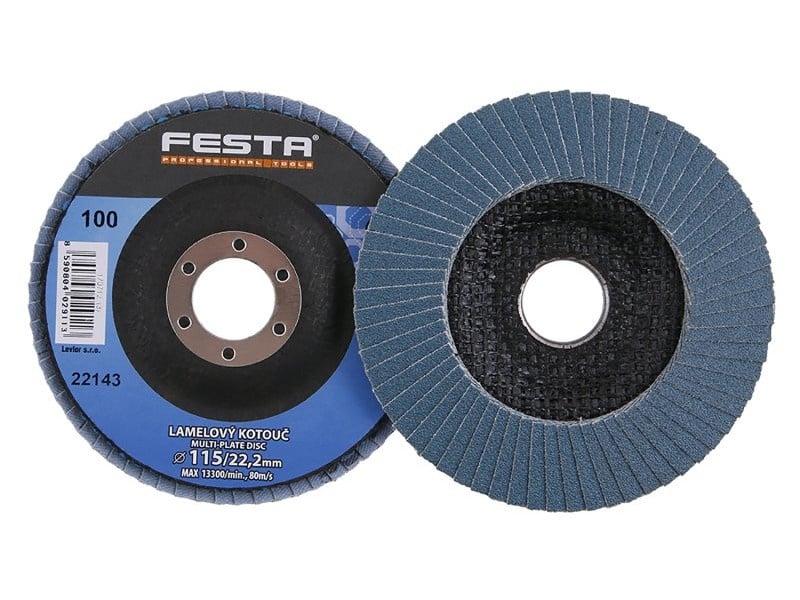 Disc cu clapetă FESTA 115 x 22,2 mm / P100 inox