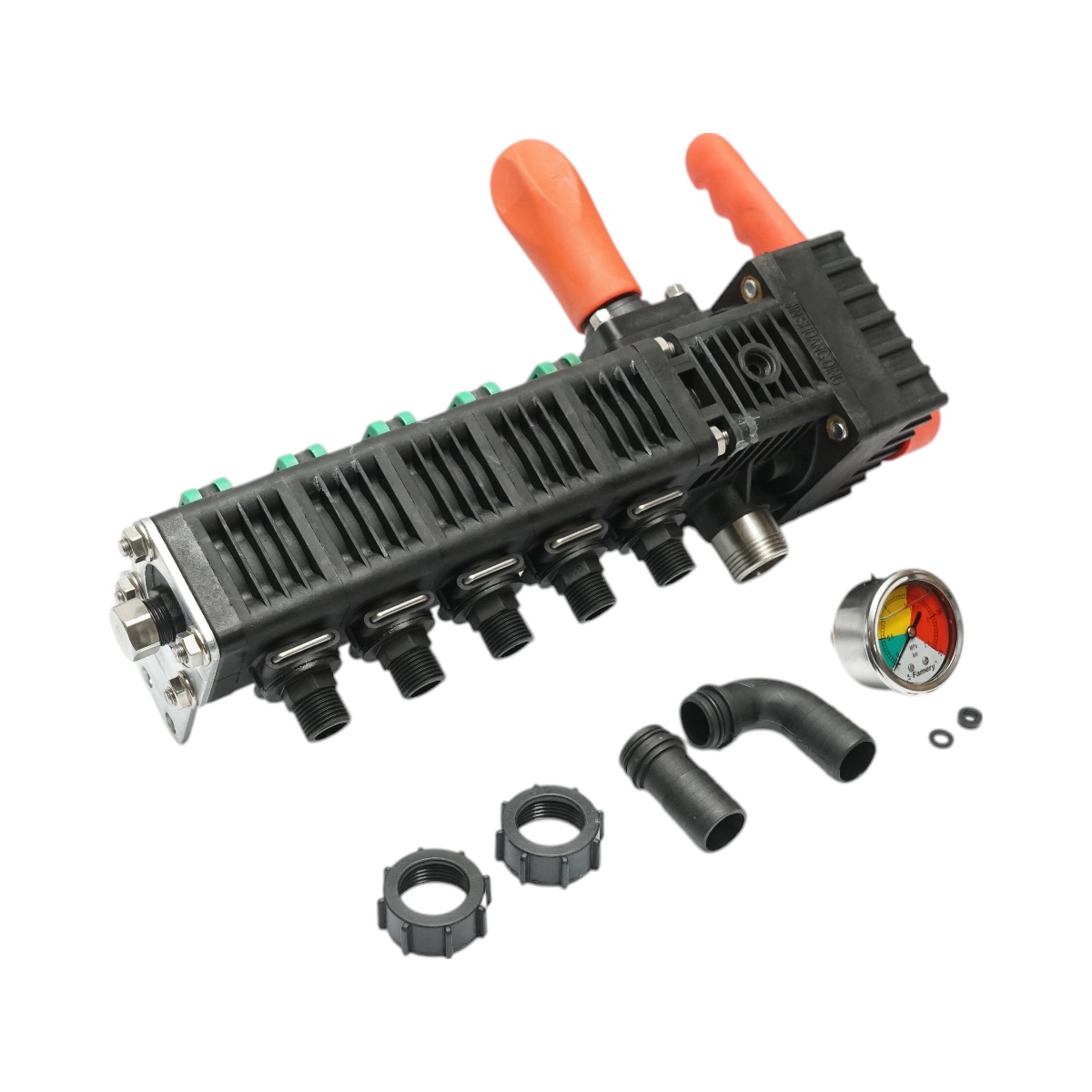 Distribuitor cu 5 cai pentru erbicidator, manometru cu glicerina 25 bar , Cod: DISAW30 - 3 | YEO