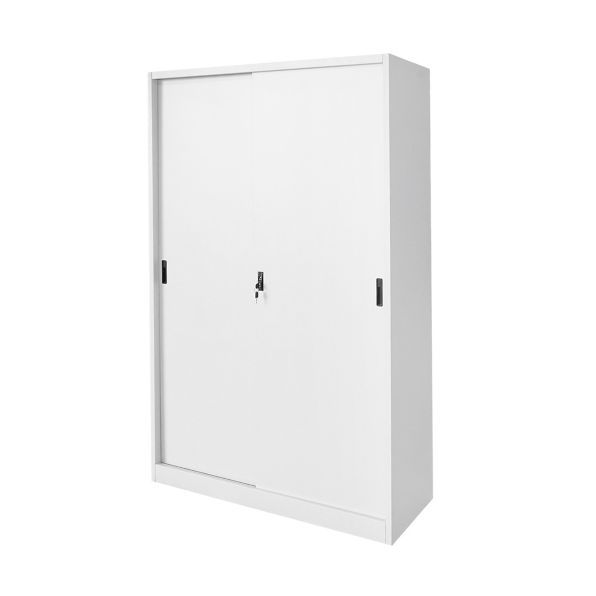 Dulap metalic fiset 1900x1200x450mm cu 2 usi culisante securizate, 4 polite, max 50kg/polita, gri, Cod: BK92939, Echivalență: DISEG34, Breckner Germany - 2 | YEO