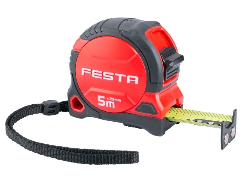 FESTA Bandă de măsurare magnetică cauciucată 5 m x 19 mm