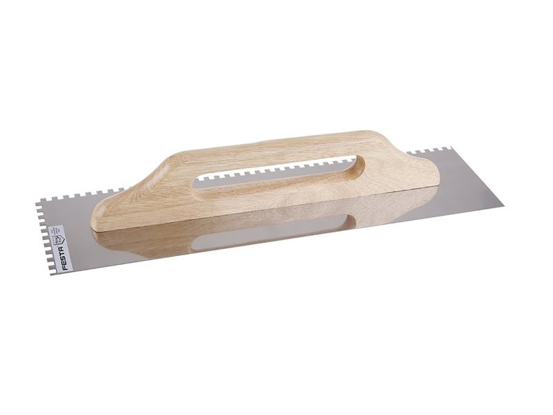 FESTA Fier de glett dințat 130 x 500 mm inox 6 x 6 mm