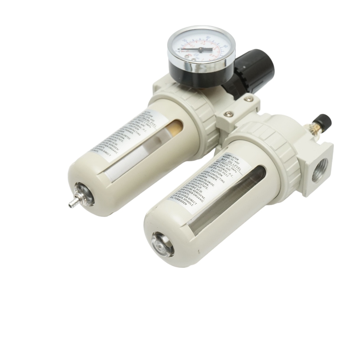 Filtru aer si ungator cu regulator de presiune max. 1 MPa, racord 1/2, Cod: DISMS30 - 2 | YEO