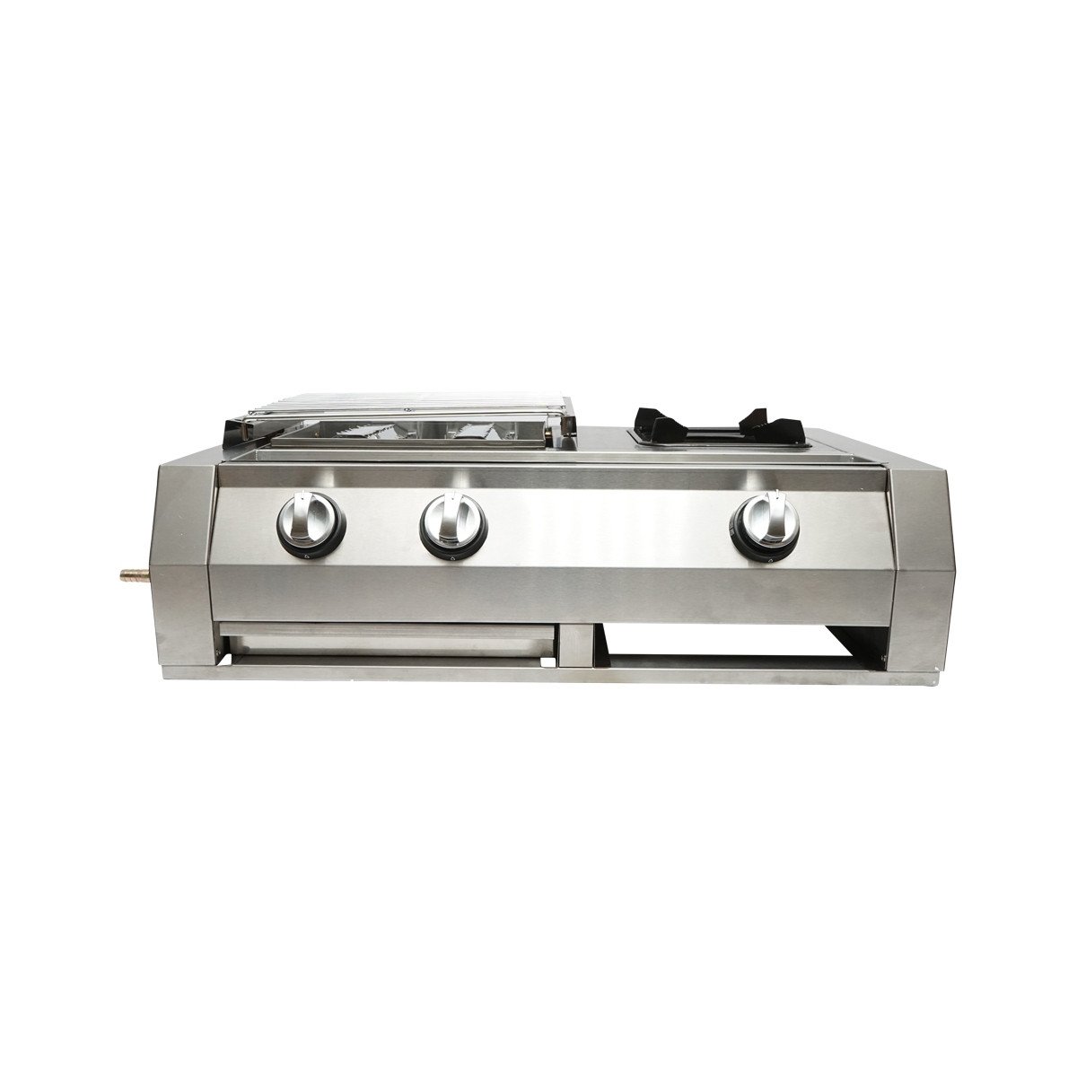 Gratar camping cu grill, 2 arzatoare si 1 zona de gatit, 676x400x185mm, Cod: DISLD01, Breckner Germany - 2 | YEO