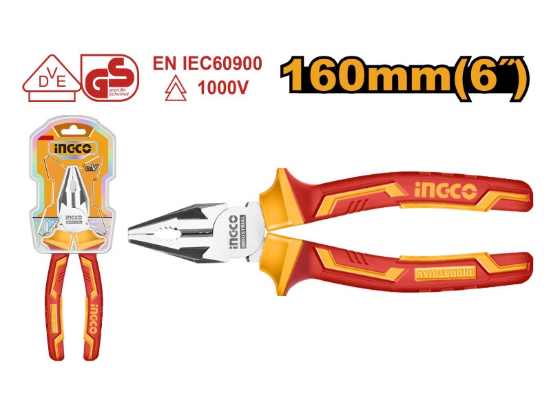 INGCO Clește combinat 160 mm izolat până la 1000 V