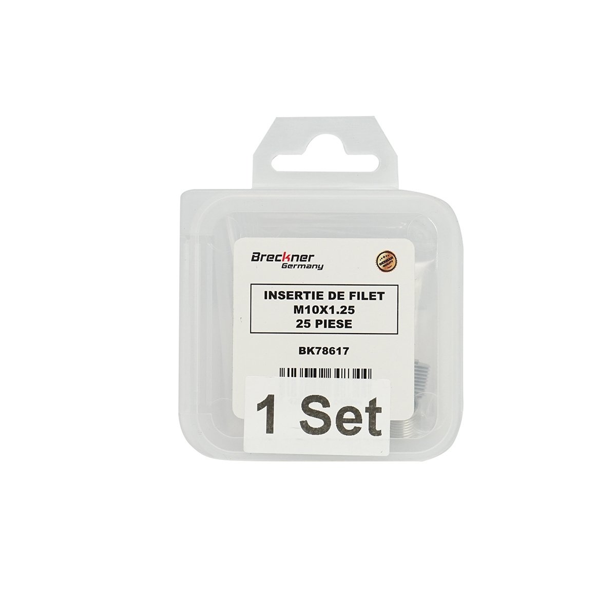 Insertie spiralata pentru reparat filete M10x1.25mm 25 piese, Cod: BK78617, Brand: BRECKNER GERMANY - 3 | YEO