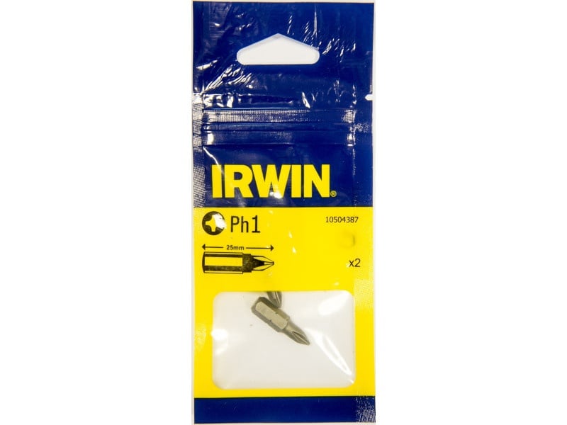 IRWIN Bithegy PH1 x 25 mm (2 buc)