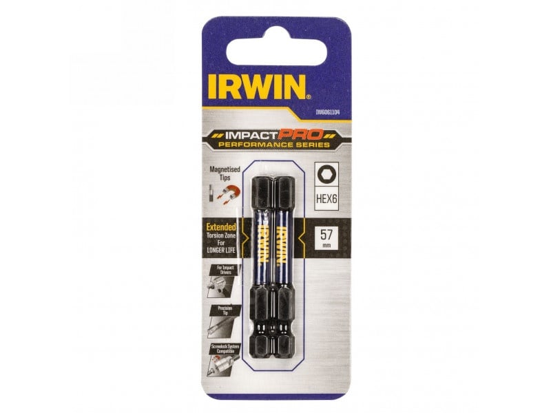 IRWIN Impact Pro Bithegy imbus 6 x 57 mm (2 buc)