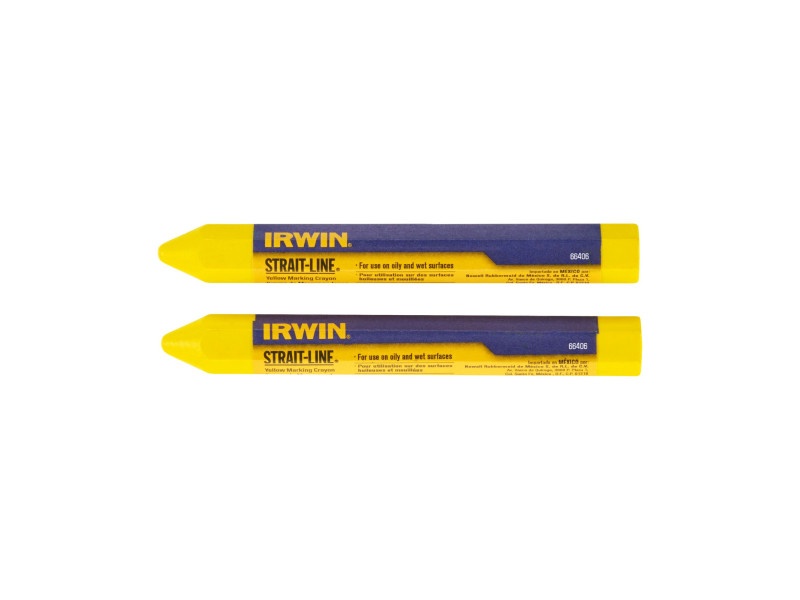 IRWIN Strait-Line Grease Chalk galben (2 bucăți)