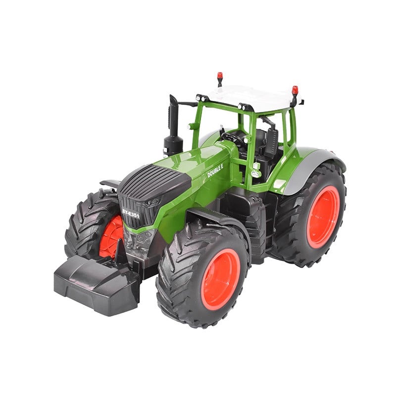 Jucarie tractor cu telecomanda, doubleE RC, 1:16, 2.4 Ghz, lumini, sunete, 25m raza de actiune, 2.16 km/h viteza, Cod: DISCR04, Double E - 1 | YEO