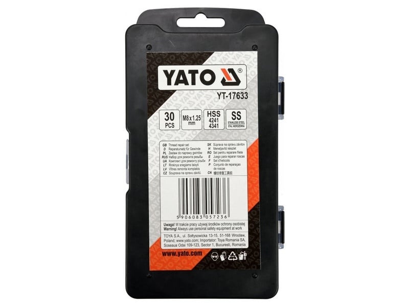 Kit de reparare a filetului YATO 30 bucăți M8 1,25 mm - 3 | YEO