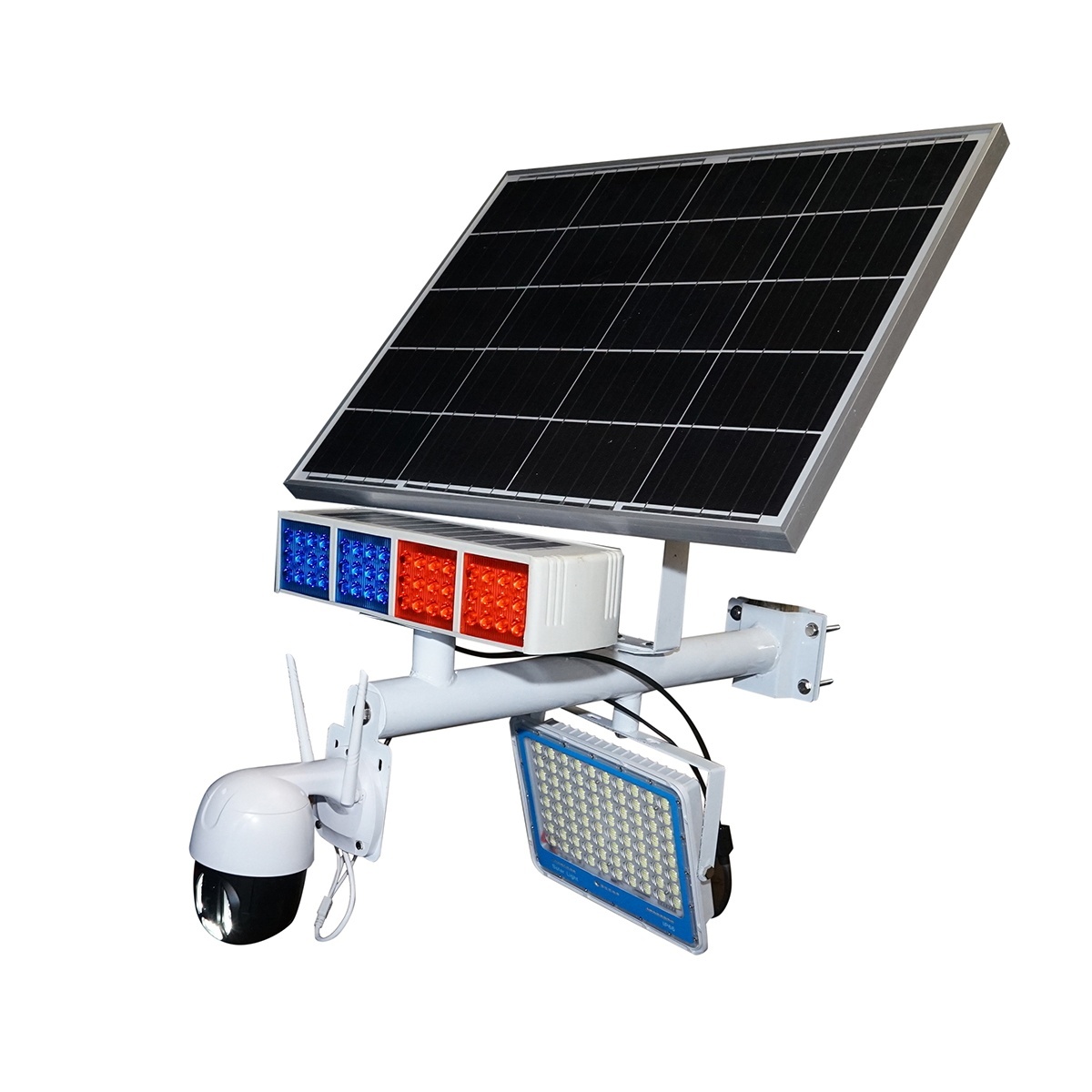 Lampa LED 300W cu panou solar 60W, baterie 14000mAh si camera supraveghere WIFI cu alarma , Cod: BK69682, Brand: BRECKNER GERMANY - 1 | YEO