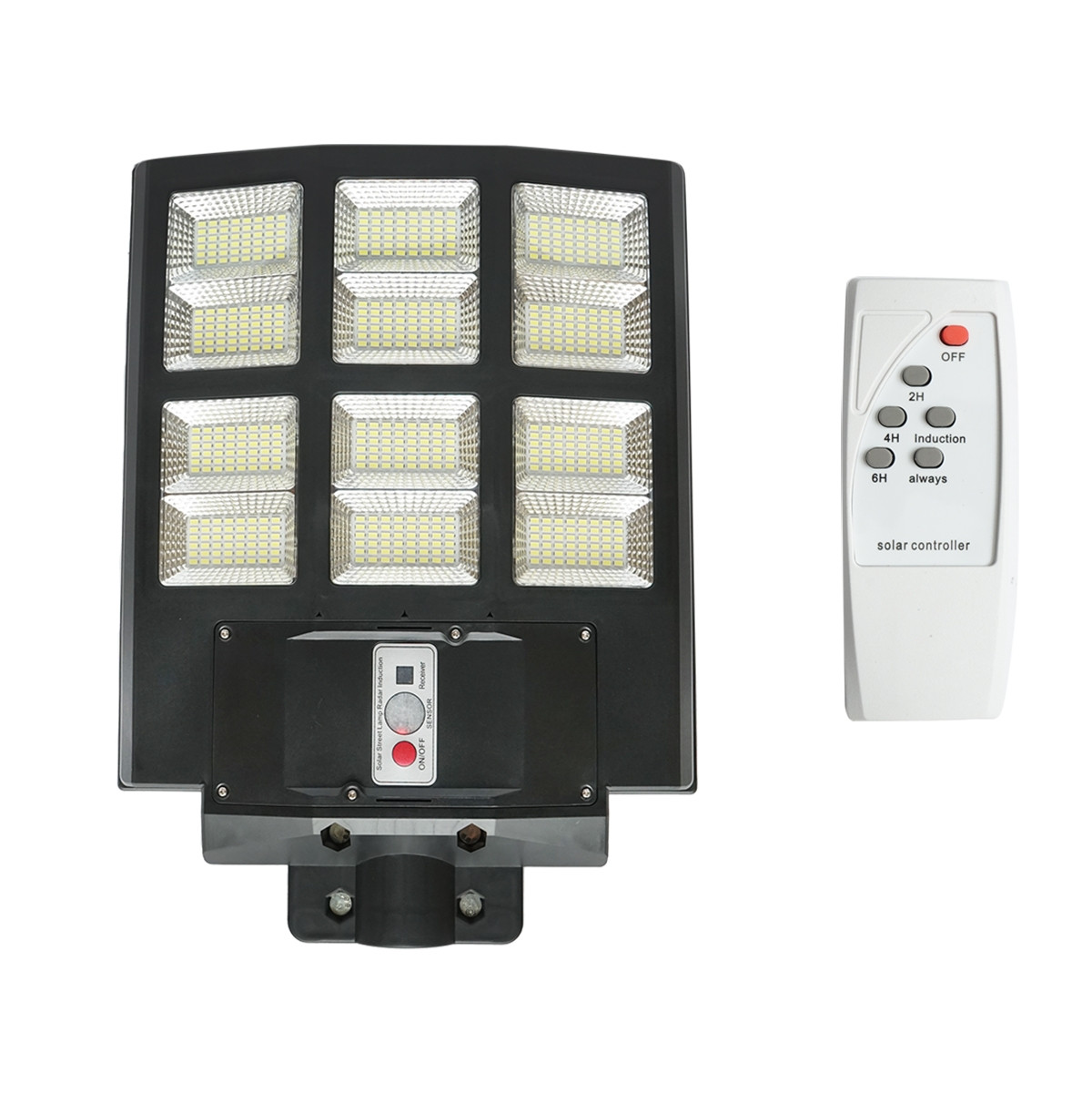 Lampa solara LED iluminat stradal 600W, 6500K, IP65 cu panou solar senzor de miscare telecomanda, Cod: BK69855 Echivalență: DISLT19, Breckner Germany