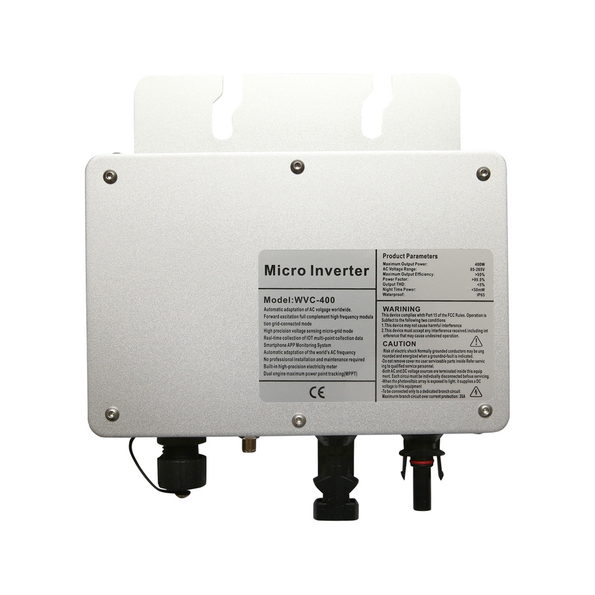 Microinvertor pentru panouri solare fotvoltaice 400W, 230V, WiFi, IP65, MPPT, Cod: DISLP29