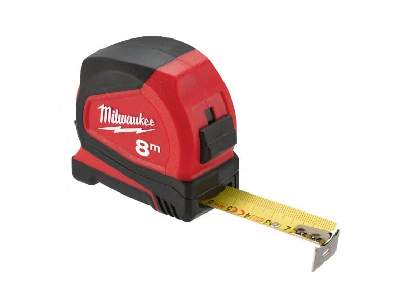 MILWAUKEE Bandă de măsurat 8 m x 25 mm Pro Compact - 3 | YEO