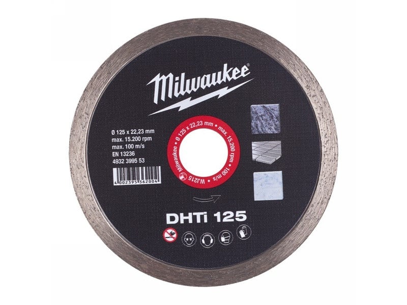 MILWAUKEE Disc de tăiere diamantat 125 x 2,1 x 8,0 x 22,2 mm continuu