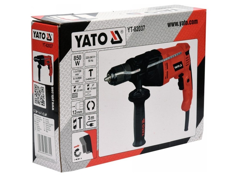 Perforator cu ciocan YATO 13 mm 850 W - 2 | YEO