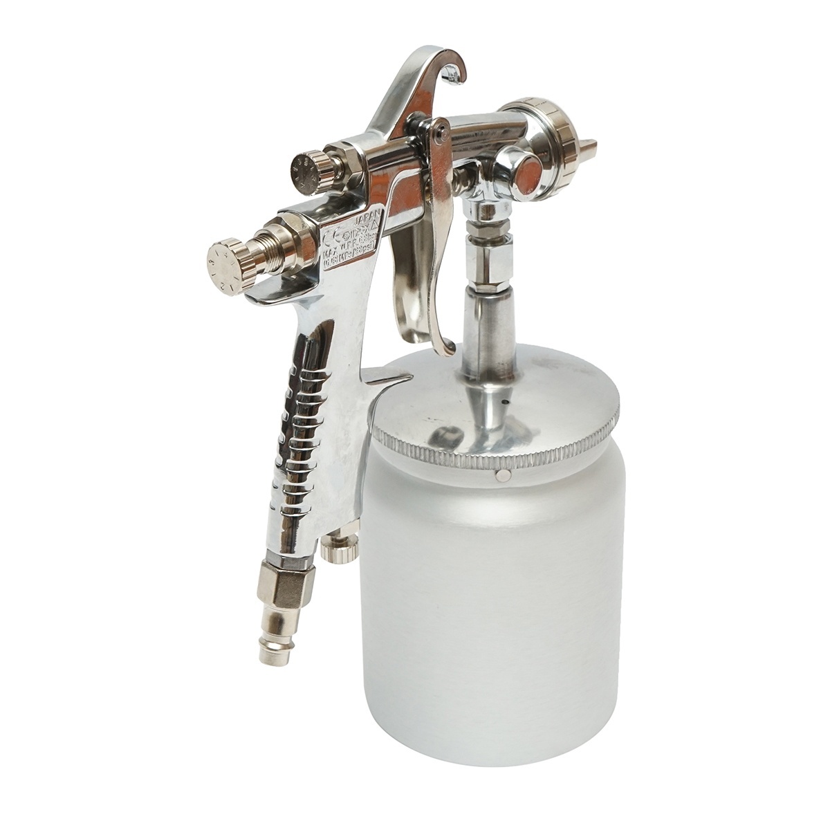 Pistol de vopsit cu aer comprimat 600ml, duza 1.3mm HVLP, debit 190ml/min, presiune max. 5 bar, Cod: BK76136 - 2 | YEO