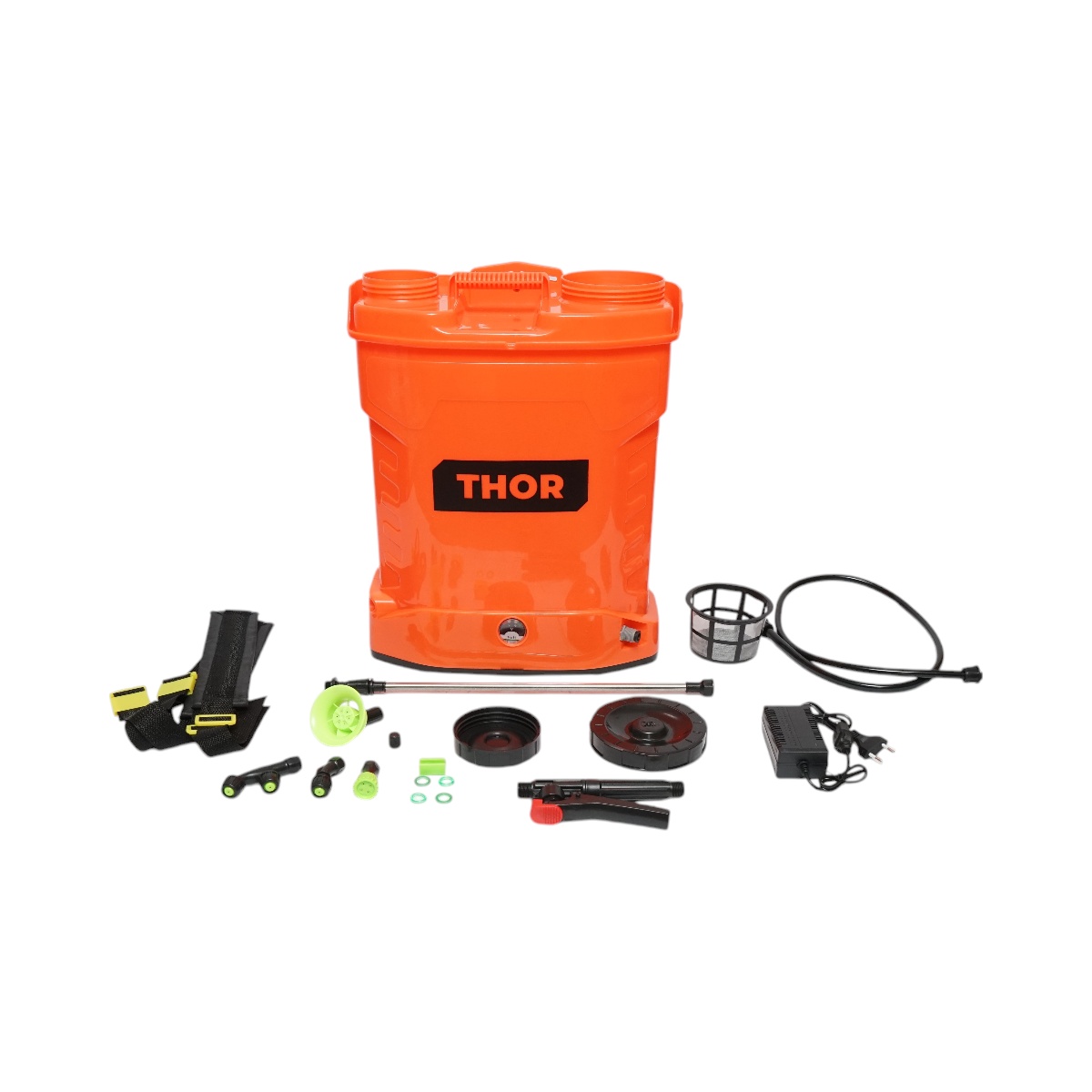 Pompa de stropit, vermorel electric cu rezervor 16L, baterie 12V/8Ah, 4 duze, debit 4 l/min , Cod: 40TH284, Marca: THOR - 1 | YEO