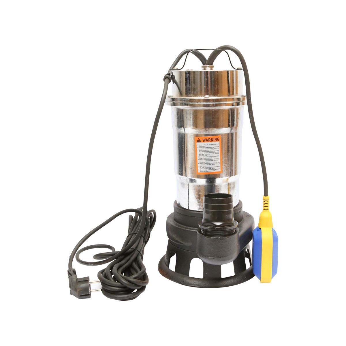 Pompa drenaj, apa murdara submersibila cu flotor 750W, 200L/min, adancime 11m, 220V SWP10-11-0.75F, Cod: BK69738, Echivalență: DISLH75, Breckner Germany