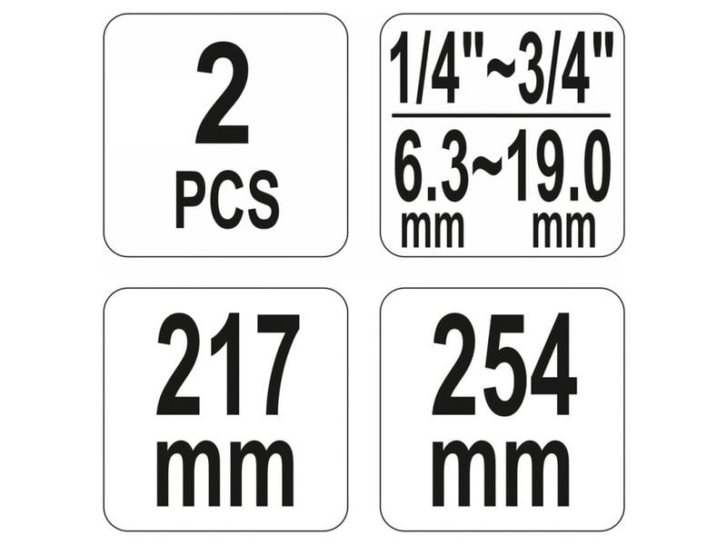 Set de cleme YATO pentru 2 cleme și cabluri - 3 | YEO