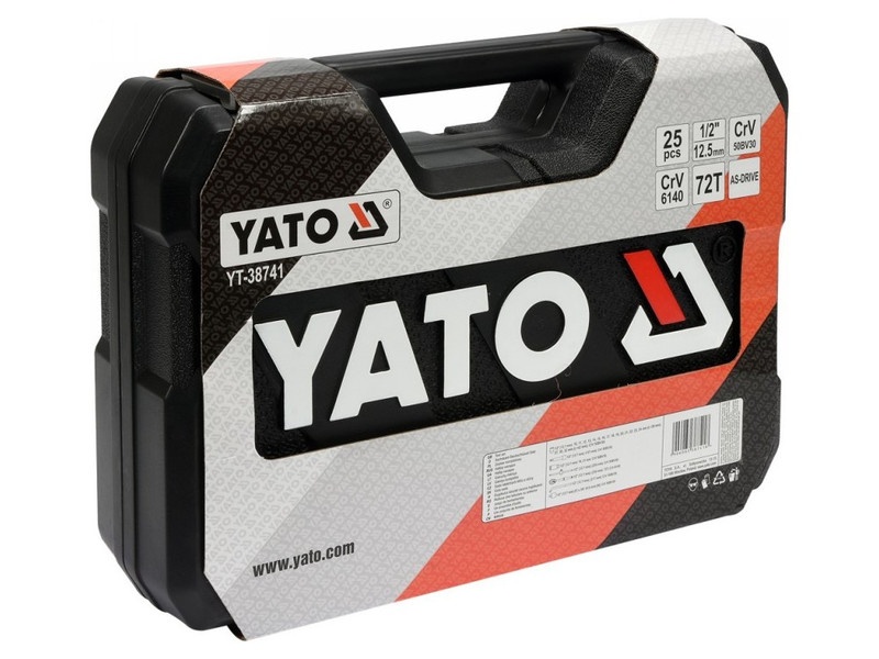 Set de prize YATO 25 piese 1/2" 10-32 mm CrV - 4 | YEO