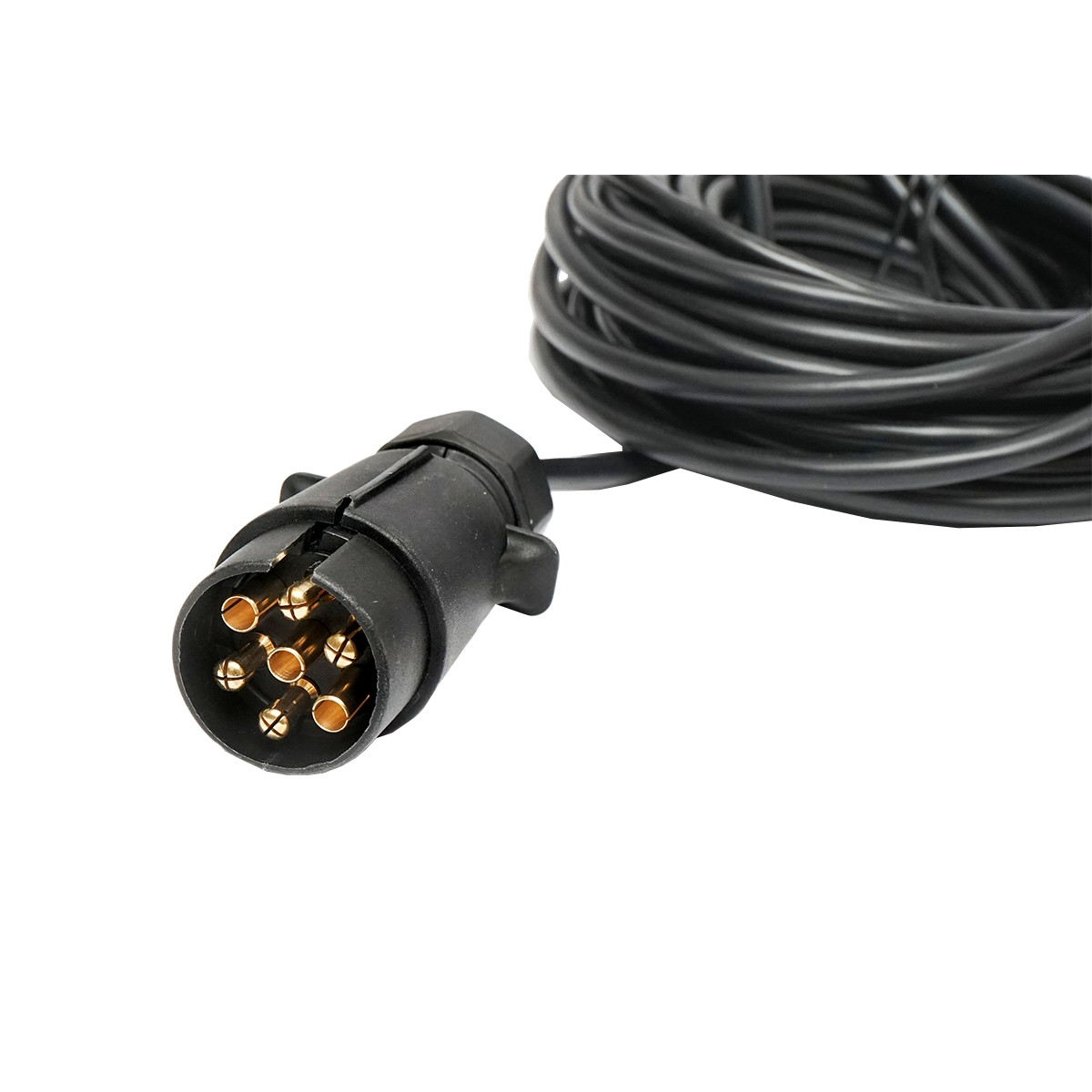 Set lampi LED magnetice cu triunghiuri reflectorizante pentru remorca, fisa 7 pini, cablu 2,5m cablu fisa = 7,5 m Cod: BK98483, Echivalență: DISSA93, Breckner Germany