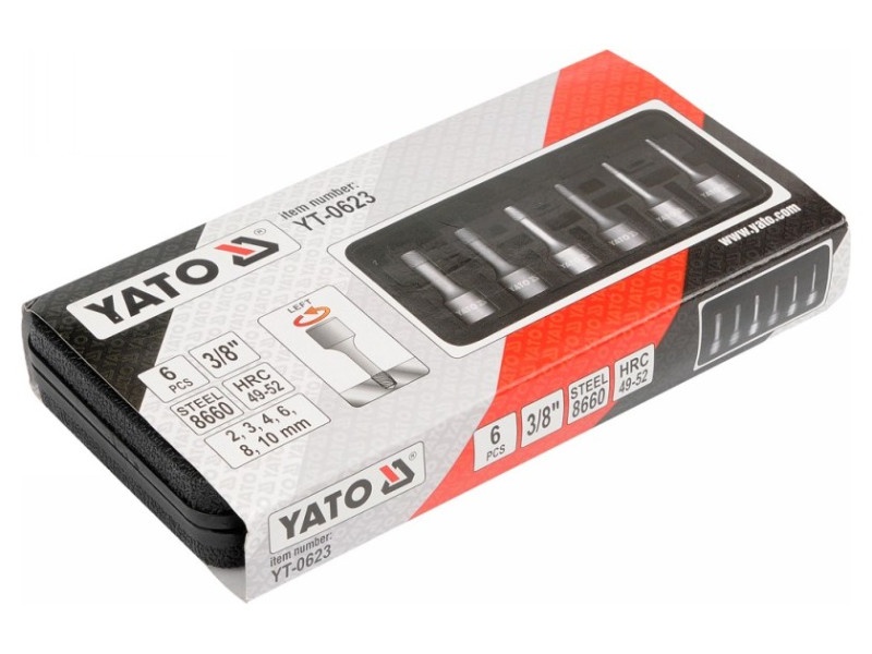 Set șurubelnițe YATO 6 piese 3/8" M2-M10 - 1 | YEO