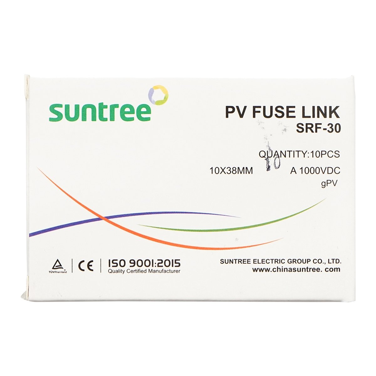 Siguranta fuzibila cilindrica SRF-32 pentru sisteme solare gPV, 10A, 1000V, Cod: BK77753, Brand: SUNTREE