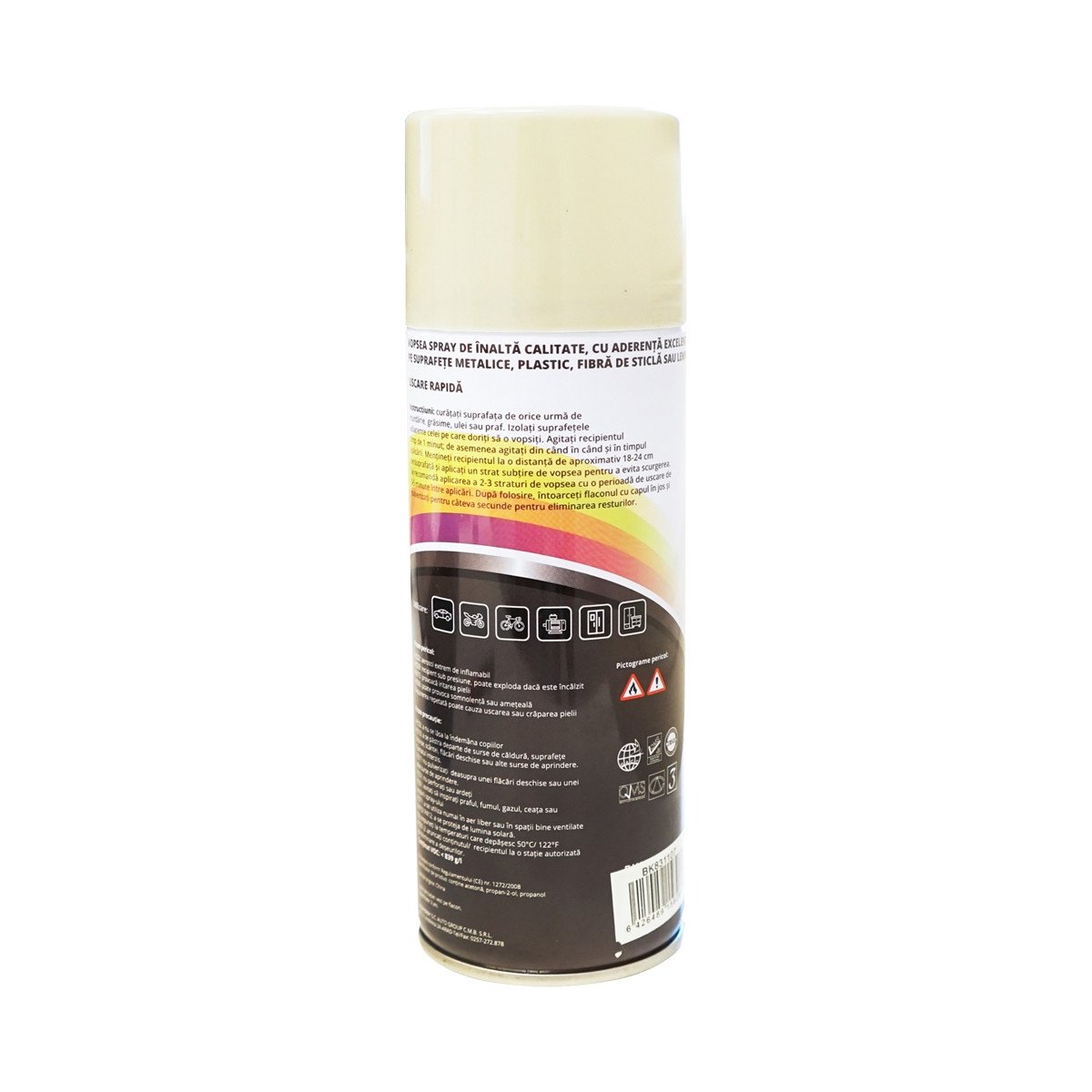 Spray vopsea auto alb tip Bobcat profesionala cu uscare rapida 450ml, Cod: BK831107, Brand: MAGIC