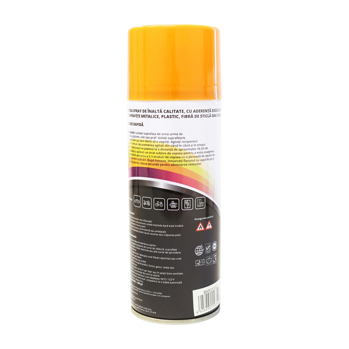 Spray vopsea auto galben tip Caterpillar profesionala cu uscare rapida 450ml, Cod: BK831124, Brand: MAGIC - 2 | YEO