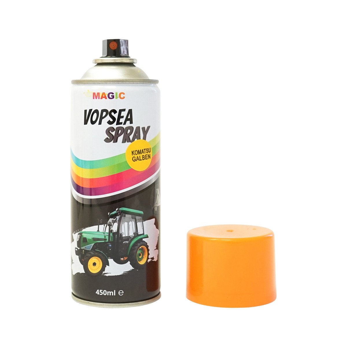 Spray vopsea auto galben tip Komatsu profesionala cu uscare rapida 450ml, Cod: BK831113,Brand: MAGIC - 1 | YEO