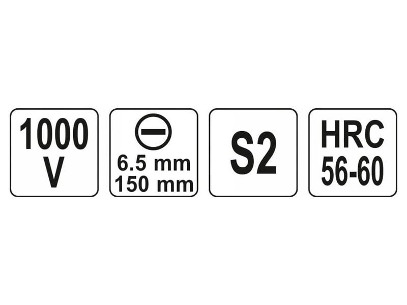 Șurubelniță YATO 6,5 x 150 mm izolată până la 1000 V