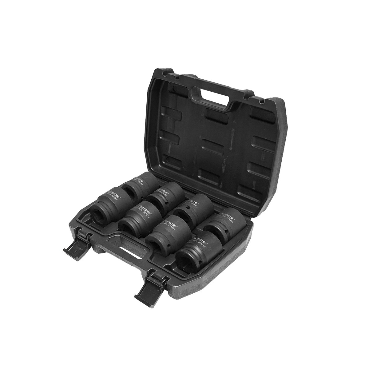 Trusa cap tubulare, profesionale de impact, cu prindere 3/4, 8 piese, 26-38mm, Cod: BK92572 Echivalență: DISFP80, Hoteche - 2 | YEO