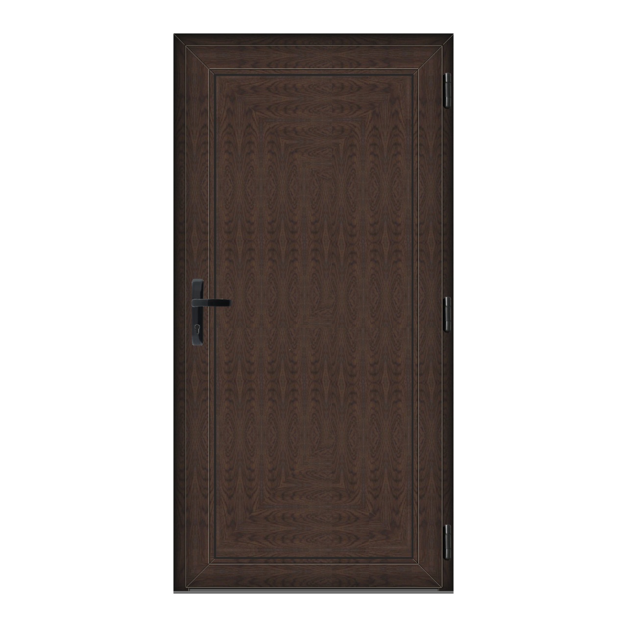 Usa Full Panel, PVC & termopan, 90x190cm, wenge (tabac), dreapta, Klass, 6cm, 4 camere, panel wenge (tabac)