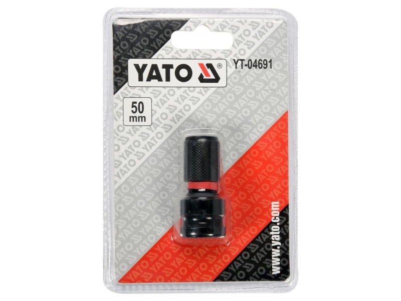 YATO Adaptor cap de biți 1/2" pătrat->1/4" Hex 50 mm (pentru cuplu ridicat) - 3 | YEO