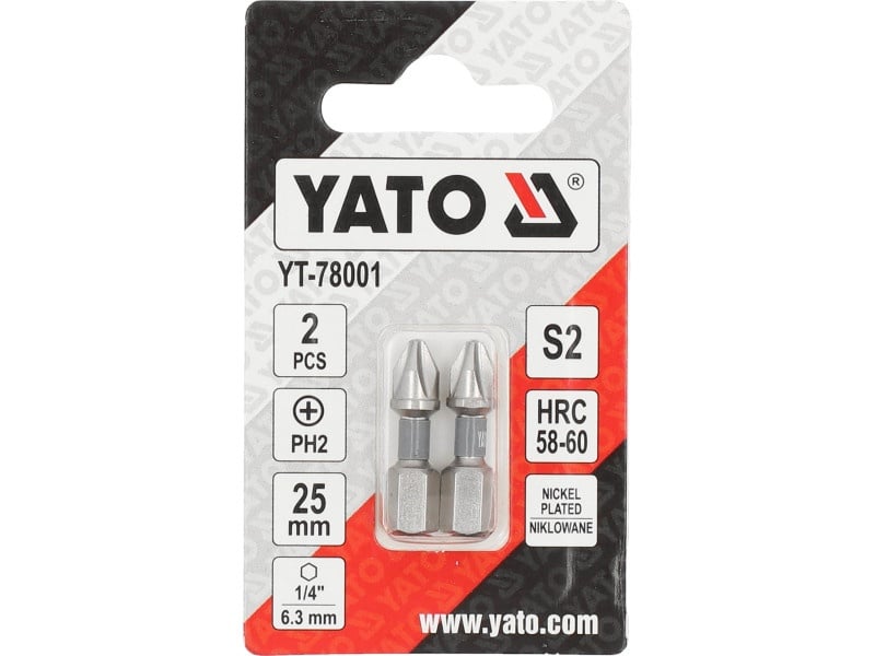 YATO Bithegy PH2 x 25 mm (2 buc)