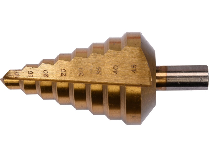 YATO Burghiu cu trepte 10-45 mm 8 trepte HSS titan-nitrură - 1 | YEO